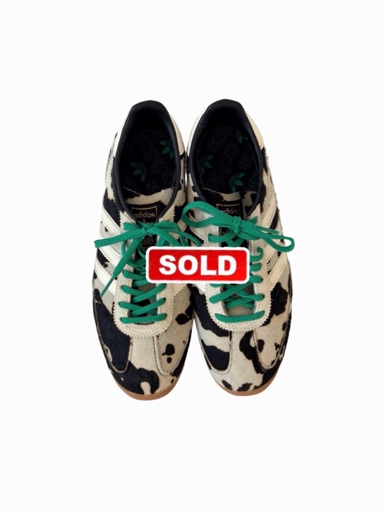 adidas Shoes - adidas Women's Cow-Print Samba Sneakers in Black, White & Green NEVER WORN